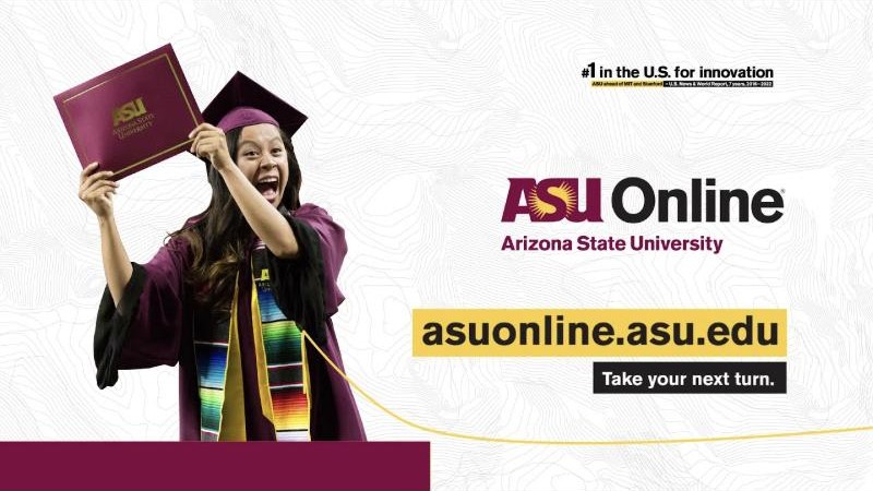 End frame of the ASU Online TV spot