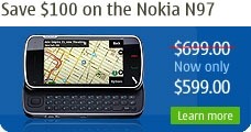 N97 teaser D: open device, value message, maps